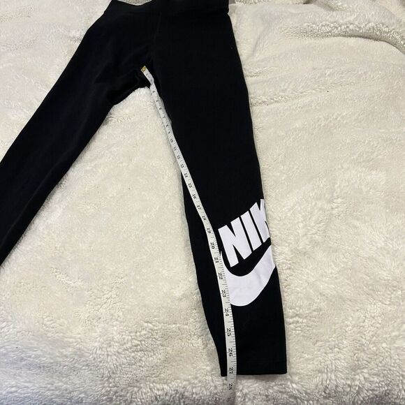 Nike Tight Fit High Rise‎ Full Length Legging CZ8528-010 Black-White Women Small - Picture 6 of 7